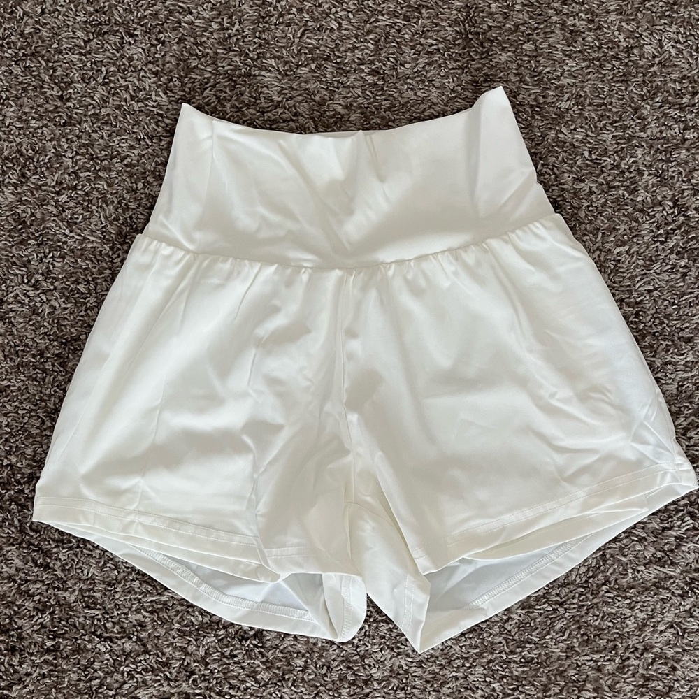 High waisted athletic shorts